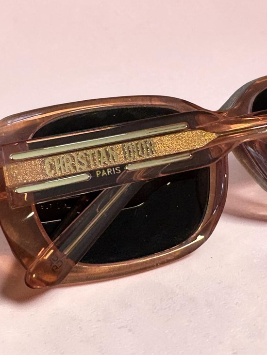 EUC Authentic Christian Dior Pink Transparent Sunglasses – Chic & Trendy W/ Case main image 8